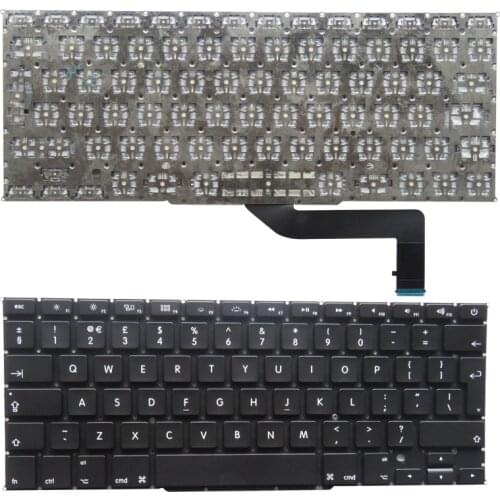 UK For Macbook A1398 ME663 MGXA2 MGXC2 For Pro MC975 MC976 ME664 ME665 ME293 ME294 Laptop Keyboard