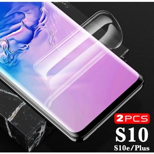 2Pcs samsungs10 Soft screen protector case for samsung galaxy s10 glass hydrogel s 10 plus s10e 10e e e10 10plus film 10s samung