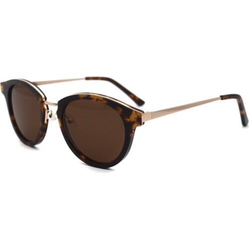 Fashion Sunglasses Eyewear Round Frames Classic Acetate UV400 Lady Women MST7180
