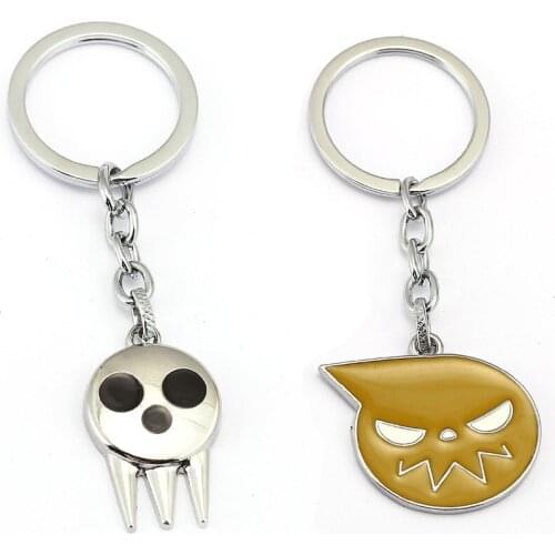 10pcs/lot wholesale Anime SOUL EATER Keychain Car Phone Charm Key Chain Souleater Death The Kid Key Ring Holder Chaveiro Jewelry