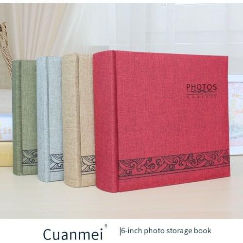 200 pocket photo album 6 inch linen photo album gift album postcard booklet photo album wedding album