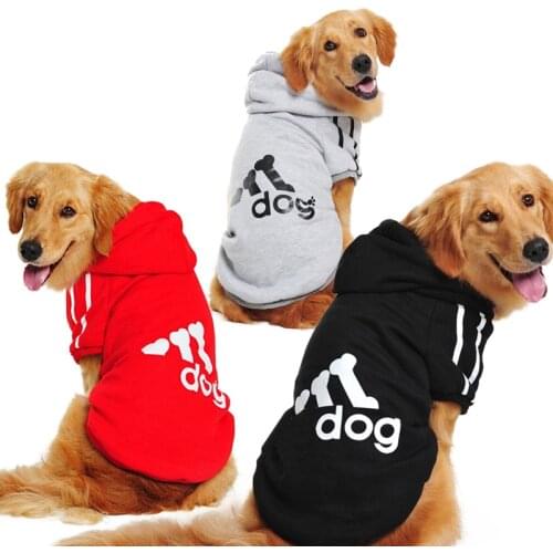 3XL-9XL Pet Cartoon Dog Costumes Clothes Cotton Hoodies Jacket Winter Large Dog Sweaters Clothing Sports Dog Clothes T Shirt