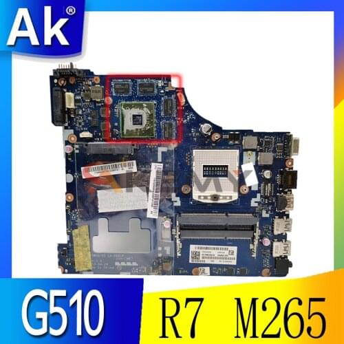 Akemy 11S90005735 Notebook PC Main Board For Lenovo ideapad G510 Laptop Motherboard VIWGQ LA-9641P Radeon R7 M265 graphics