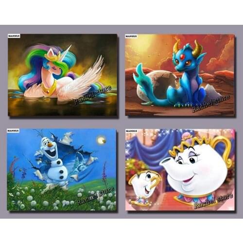 Diamond Embroidery Diy Diamond Painting Cross Stitch Kits Diamond Mosaic Cartoon character Full Square Diamond Embroidery DE027