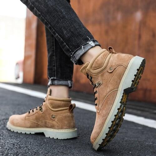 Zapatillas Invierno Hombre Botas Men Home Boots Black Mens Dress Winter Shoes Vintage Man For Tenis De Bota Para Hombre