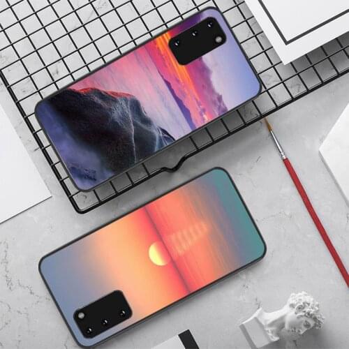 YNDFCNB Sea wave ocean sunset Phone Case for Samsung S10 21 20 9 8 plus lite S20 UlTRA 7edge