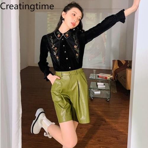 Женские рубашки с вышивкой CREATINGTIME China At AliExpress