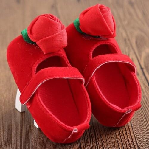0-1 years old spring and autumn flowers female baby princess shoes baby toddler shoes