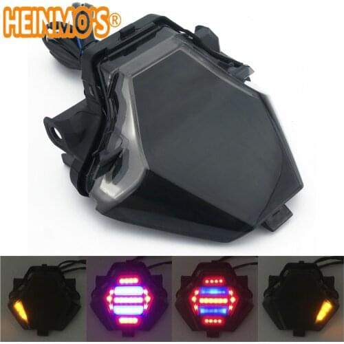 For Yamaha R3 R25 MT07 MT-07 FZ07 MT 07 Rear Turn Signals Motorcycle LED Running Flashing Light Stop Brake Blinker Flasher Moto