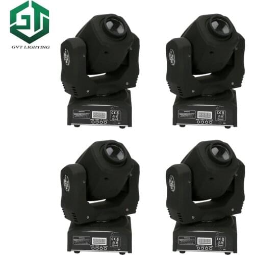 4pcs/lot 60W Moving Head Light 8 Gobo Rainbow 8 Colors 9 / 11 Channels LED Stage Gobo Pattern Lamp for Disco Club Party Wedding