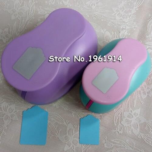 2pcs(3.5cm,4.8cm) tag shape craft punch set Punch Craft Scrapbooking school Paper Puncher eva hole punch free shipping