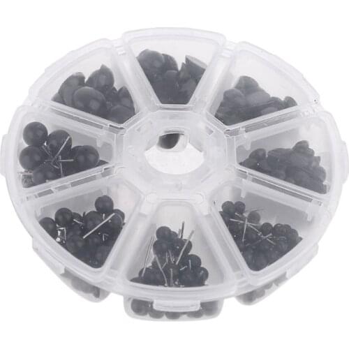 182 Pcs 6-17mm Black Plastic Crafts Safety Eyes for Teddy Bear Soft Dolls Toy M89C Wholesale