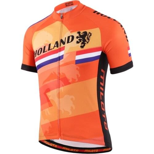 Holland Netherlands Wielren Kleding Heren Cycling Jerseys Summer Short Sleeve MTB Tops Shirt Ropa Ciclismo Racing Clothes 2021