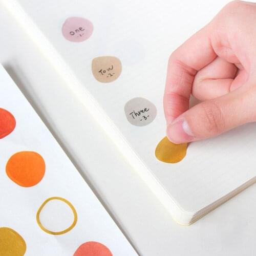 Journal StickersSealing Labels Creative Round Stickers Kawaii Stationery DIY Scrapbooking Diary Photo Album Decorations Label