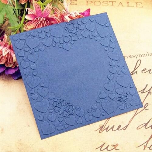 HOT plastic love template craft card making paper card album wedding decoration scrapbooking Embossing folders