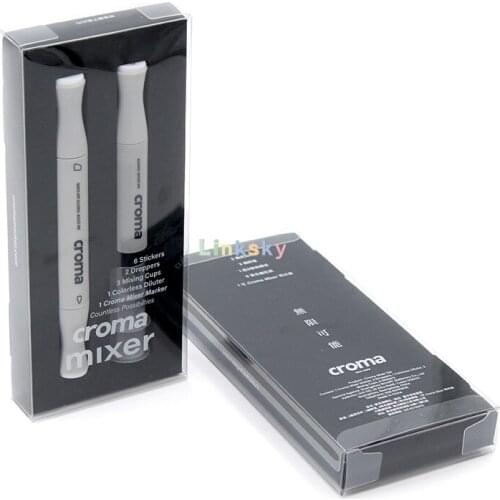 Croma Mixer Marker,6 Stickers,2 Droppers,3 Mixing Cups,1 Colorless Diluter,blending DIY creative ,hand painting brush set