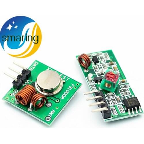 10set Wireless Receiver Module & Transmitter Module Board for Arduino Super Regeneration 315/433MHZ DC5V (ASK /OOK)
