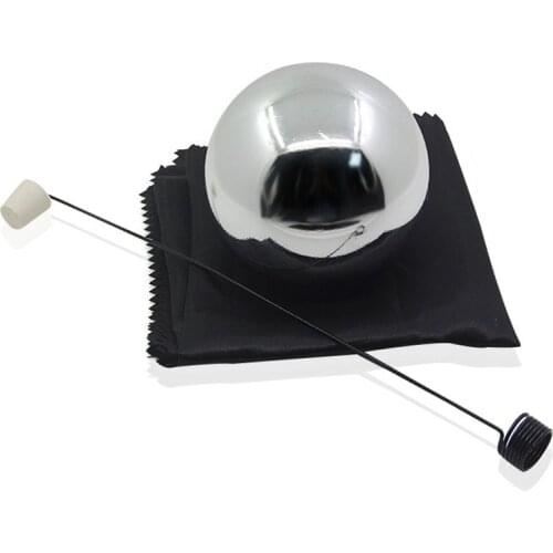 Zombie Ball With Foulard (12cm ,Silver) Magic Trick,Floating Magic,Gimmick,Fun,Magia Props,Illusion,Stage,Joke,Magician Ball