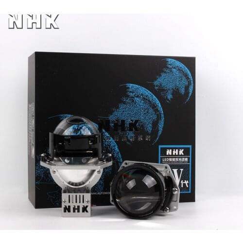 Nhk IV 40W 3.0 inch BI LED projector lens car headlight universal LED Headllamp High Low Beam lens car styling Car accessories