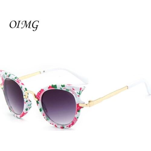 2017 New Kids Sunglasses Girls Brand Cat Eye Children Glasses Boys UV400 Lens Baby Sun glasses Cute Eyewear Shades Goggles