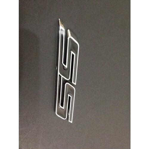 NEW Chrome & blcak Camaro SS Emblem Logo- 50 PCS