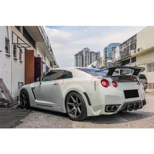For Nissan GTR R35 carbon fiber perforated tail fins, fixed wing, spoiler, auto parts
