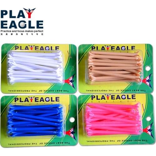 PLAYEAGLE 10 Packs/ 200 pcs Professional Zero Friction ABS Plastic Golf Tees 70mm PGA Golf Tour Tee Golf Accessories