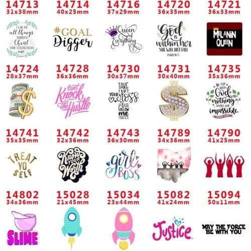 DIY Craft Supplies Sewing Accessories Cartoon Letter Printed Planar Resins Mold 30 Pieces. PR-14713