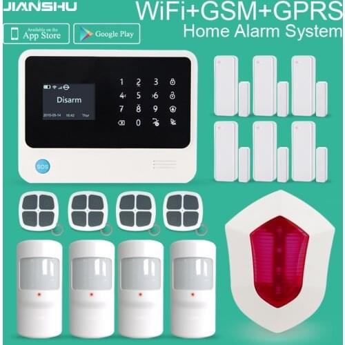 Factory directly selling ! GSM wifi Home Security Alarm System Support Android IOS APP Application Home Alarm Security Systems