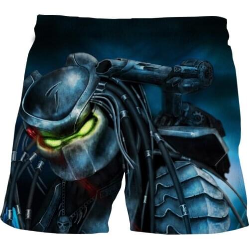 Boys 3D Cool Science Fiction Thriller Warrior Shorts Kids Shorts Girls Children Summer Beach Loose Shorts Casual Pants 4-14Yrs