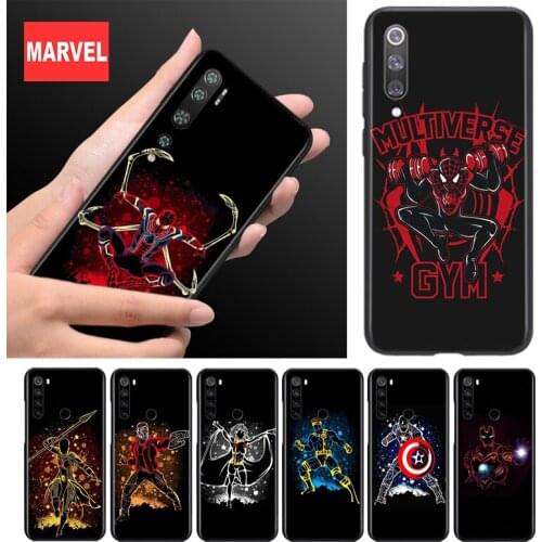 Silicone Cover Marvel Cool Superhero For Xiaomi Mi Note 11 11i 10i 10T 10 9 9T SE 8 Lite Pro Ultra Phone Case