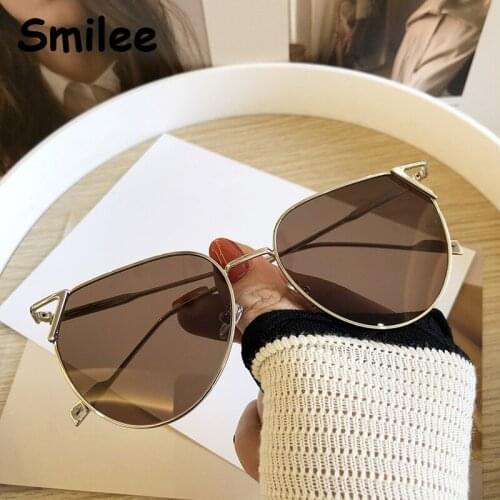 Retro New Cat Eye Sunglasses Women 2021 Brand Design Metal Frame Trend Sun Glasses Men Outdoor Travel Eyewear Gafas De Sol UV400