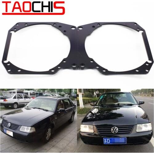 Taochis Car-Styling frame adapter module DIY Bracket Holder for VW Volkswagen Santana Vista 3000 Hella 3 5 Projector lens
