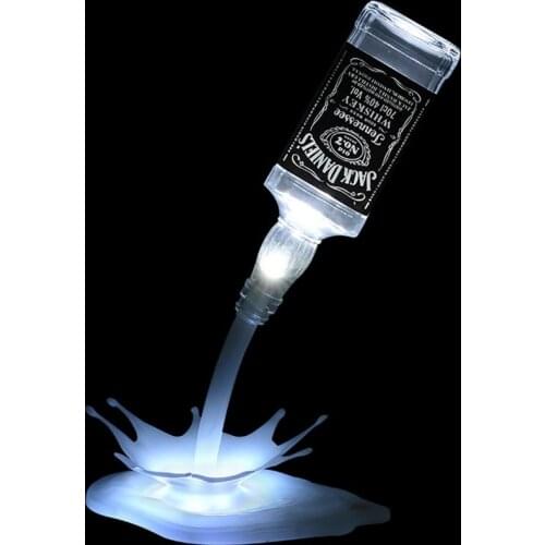 3D USB Touch LED Night Lights Wine Pouring Lights Illusion Bottle Decoration Bar Party Wedding Christmas Lighting Table Lamp