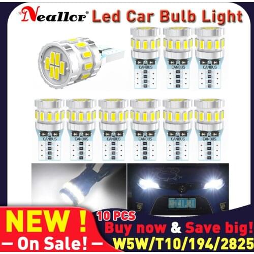 T10 W5w Canbus Led 194 168 2821 5w5 Light Decoder Anti-flicker No Error 18smd 3014 Waterproof Mini Lamp Interior Light Car Light