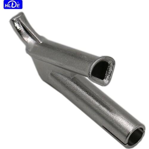 HLTE 316L stainless steel 7*7*8mm triangle speeding welding nozzle,hot air welder/ plastic heat gun tuyere accessories
