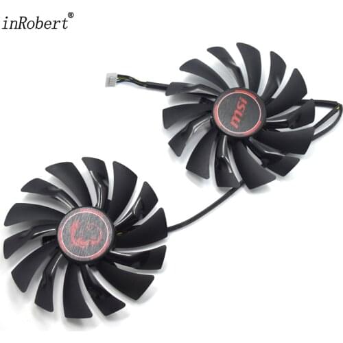 2Pcs/lot 95MM PLD10010S12HH Cooler Fan For MSI GTX 1060 1070 1080 TI RX 470 570 RX580 GAMING X GPU Video Card Fan PLD10010B