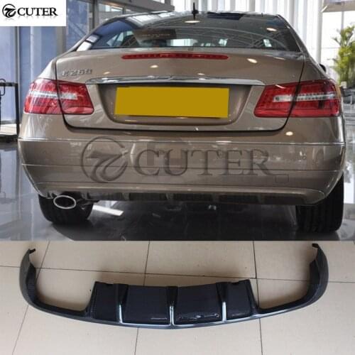 W207 Coupe Carbon fiber rear lip Back Bumper Spoiler Diffuser for Mercedes Benz W207 C207 E260 E350 car styling 10-15