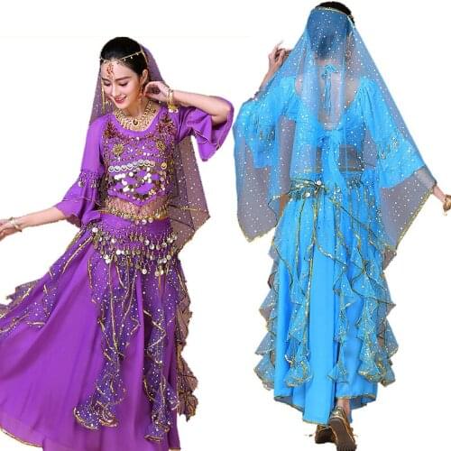Oriental Indian Dance Costume Set For Women Belly Dancing Practice Wear Clothes Bollywood Stage Performance Costume High Quality