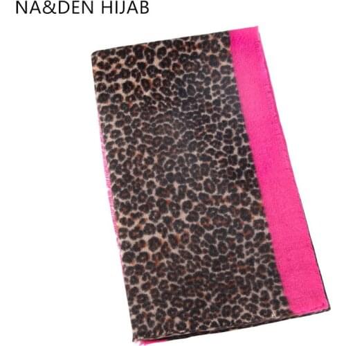 1PCS NEW Classic leopard scarves Long muffler Hi-Q ladies wraps Acrylic Winter scarf Islamic scarf Solid shalws Muslim hijab