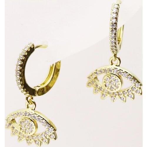 10 Pairs Fashion Zirconia eyes shape earrings Eyes earrings Women jewelry earrings women earrings Women jewelry gift 8260