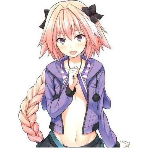 13cm *10cm Personality List Astolfo Photos and Videos Car Stickers Accessories Motorcycle Cover Scratches Waterproof PVC