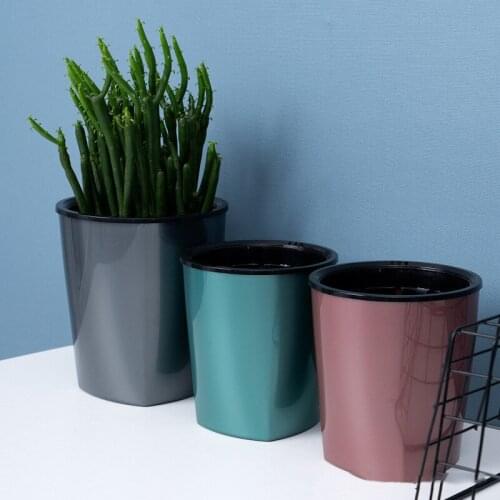 13x14.5cm Lazy Flower Pot Automatic Water Absorption Plant Hydroponic For Home Garden Decoration Outdoor горшок для цветов