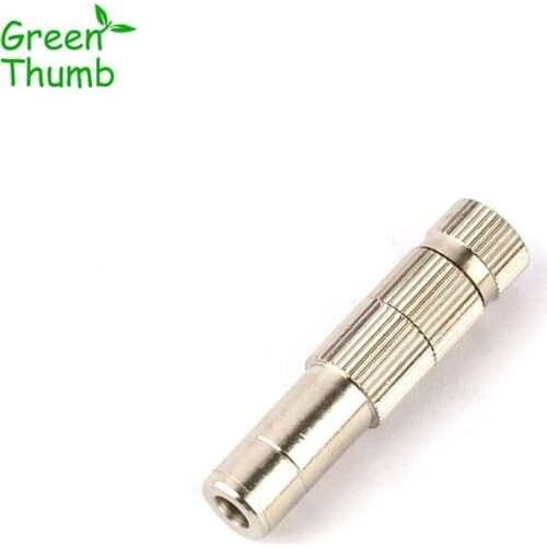 3pcs Green Thumb Brass Quick Plug Nozzle 8mm Silver Spray Nozzle High/Low Pressure Multi-Aperture Brass Mist Sprinkler