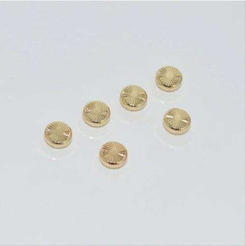 50pcs/lot)Luggage hardware accessories high-end womens bag bottom alloy circular printing carved rivets