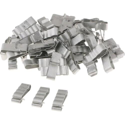 50 Pcs PV Wire, Cable Clips ,Springsteel, Holds 4 PV Wires, Durable&Portable