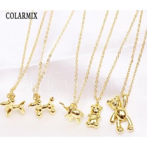 8 Pcs Balloon Cartoon pendant Necklace Gold Pendant necklace Fashion jewelry Necklace New design Necklace fashion 8507