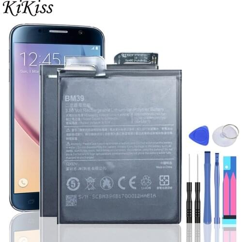 For Xiao mi Phone Battery BM39 For Xiaomi Mi 6 Mi6 3250mAh BM 39 Replacement Battery Free Tools