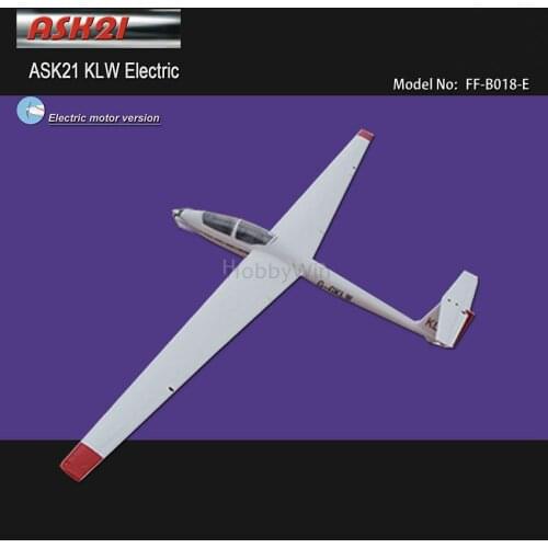 ASK-21 KLW Electric Glider 2600mm ARF RC Model Fiberglass Sailplane