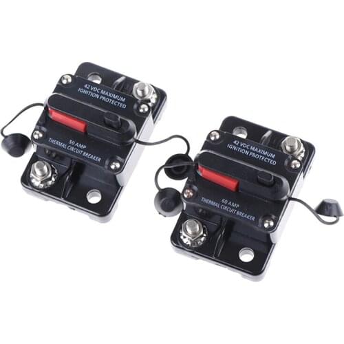 50-300a Amp Circuit Breaker Dual Battery Ip67 Waterproof 12-42v Fuse Manual